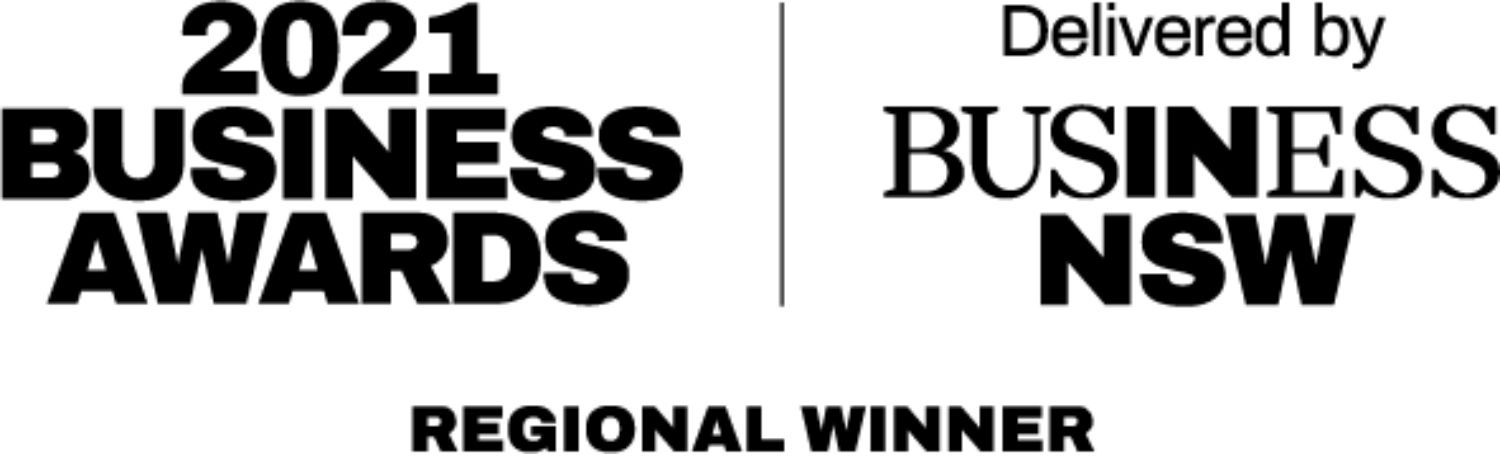 2021 Business Awards Regional Winner - Delivered by Business NSW