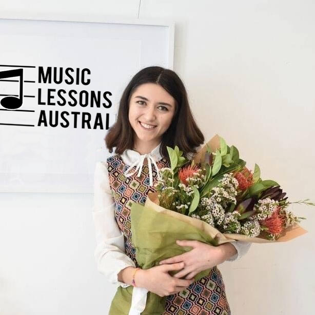 Kayla Caruso, CEO and female business owner, at Music Lessons Australia